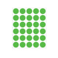 Nevs 3/4" Color Coding Dots Green Flr - Sheet Form DOT-34M Green Flr